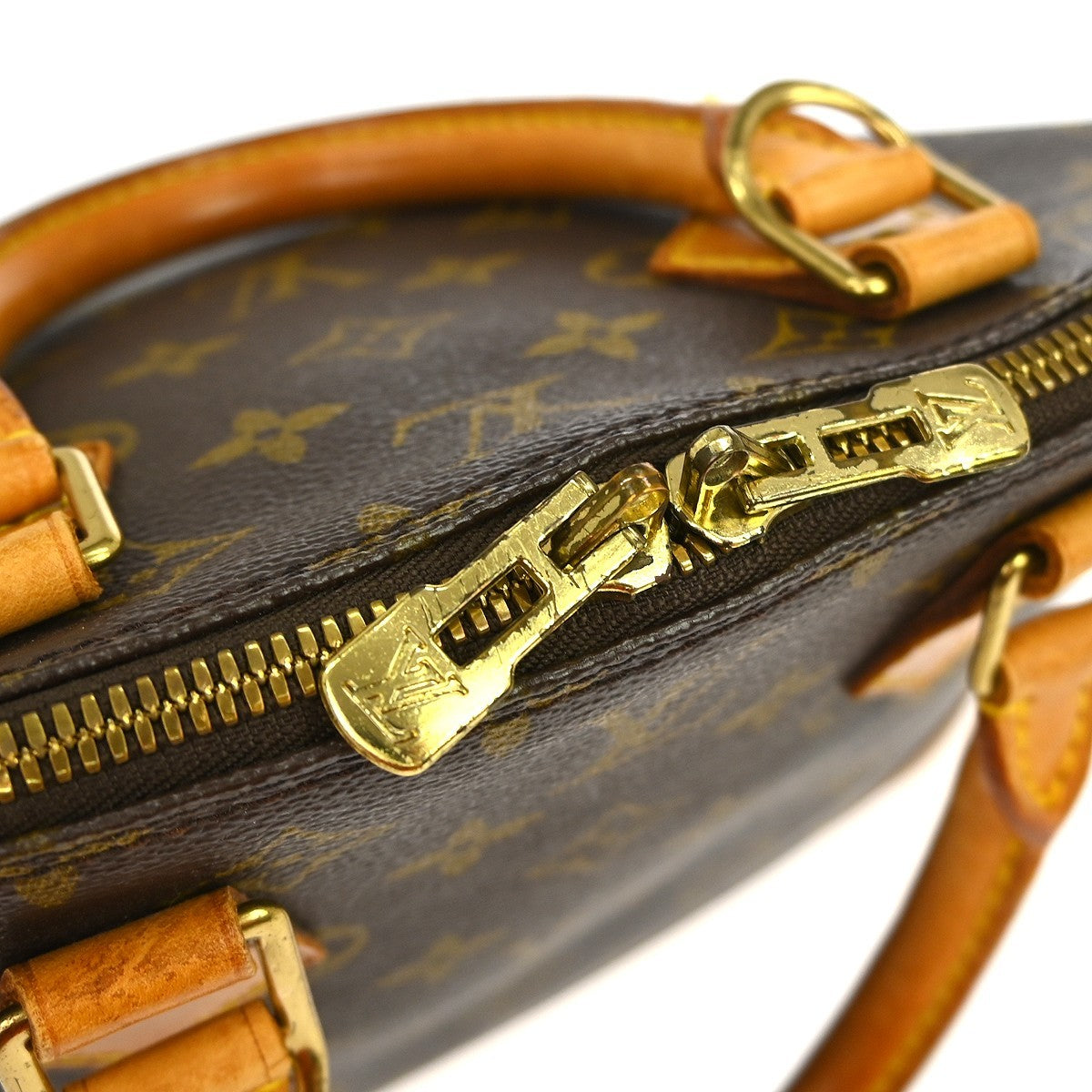 Louis Vuitton Alma Handbag Monogram Canvas Brown Canvas Handbag (Pre-Owned)
