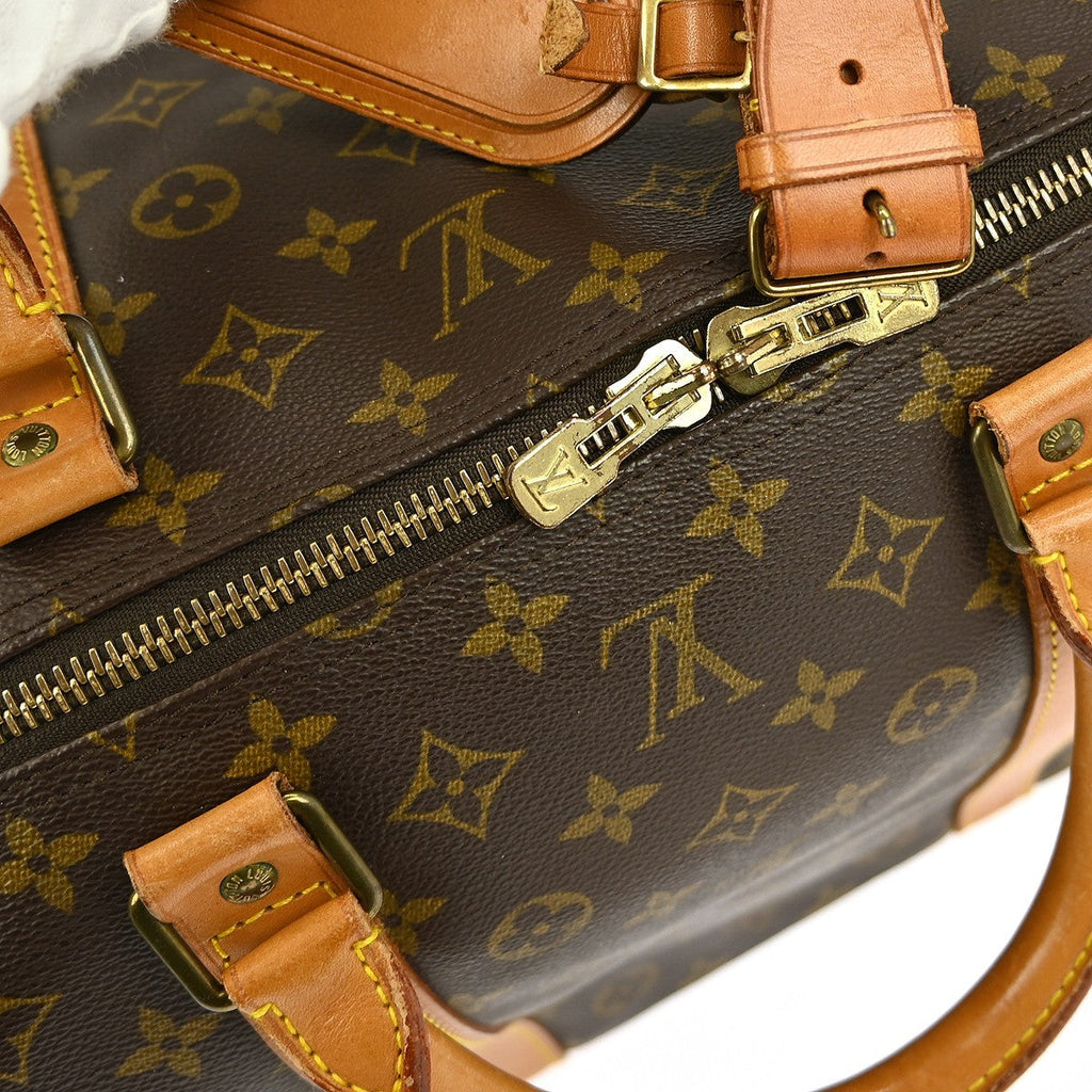 Louis Vuitton Keepall Bag Monogram Canvas Brown Canvas Travel Bag Bag (Pre-Owned)