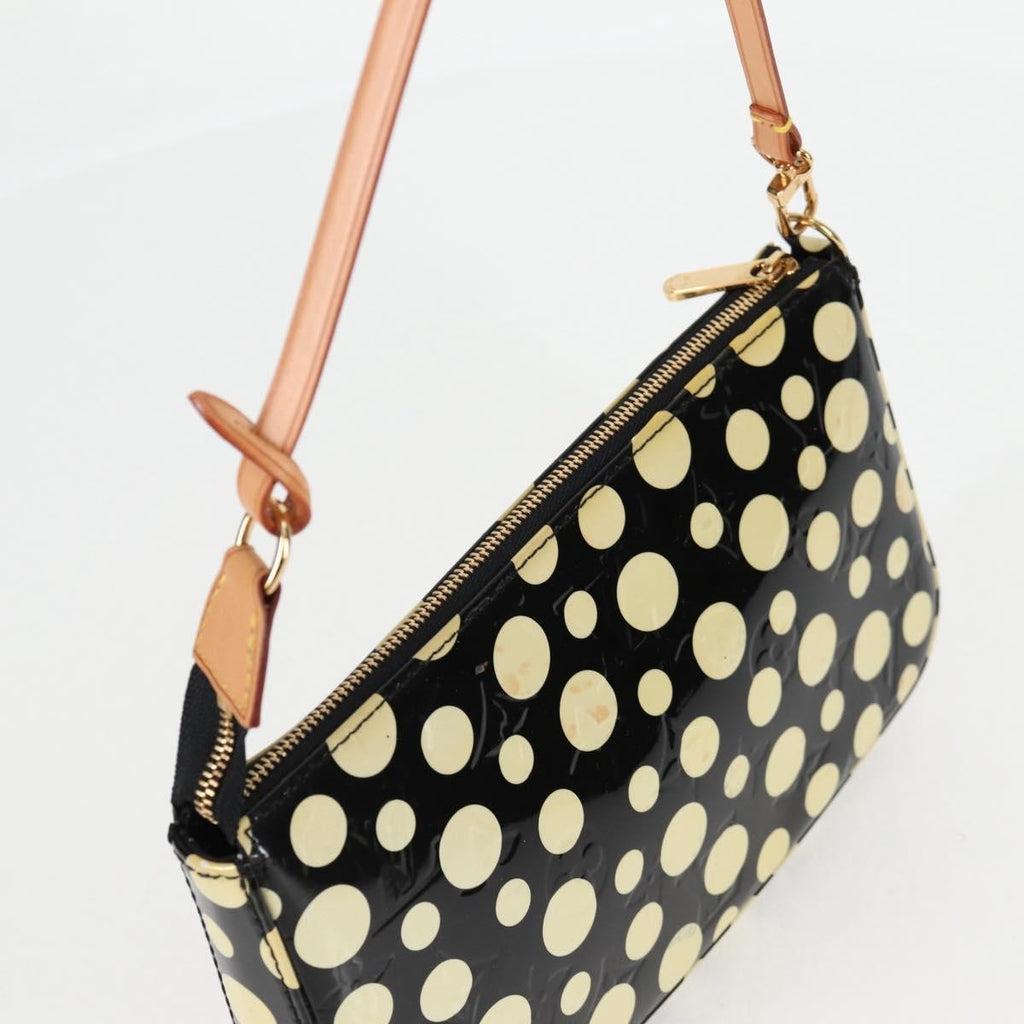Louis Vuitton Pochette Accessoires Nm Kusama Infinity Dots Monogram Vernis Black Patent_Leather Clutche & Pouche Bag (Pre-Owned)