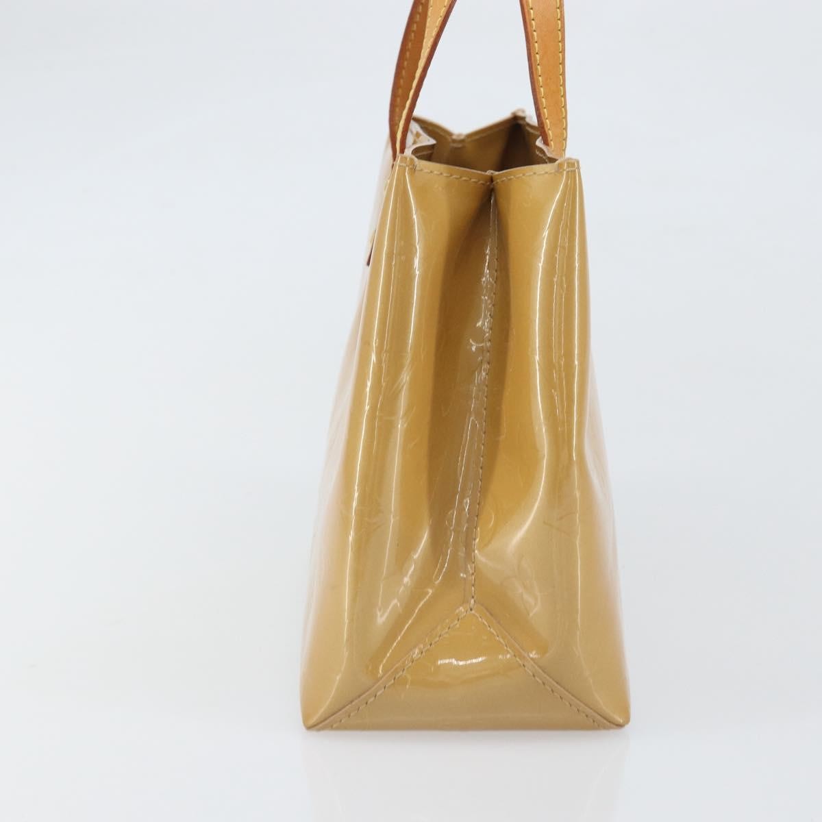 Louis Vuitton Reade Handbag Monogram Vernis Beige Patent_Leather Handbag (Pre-Owned)