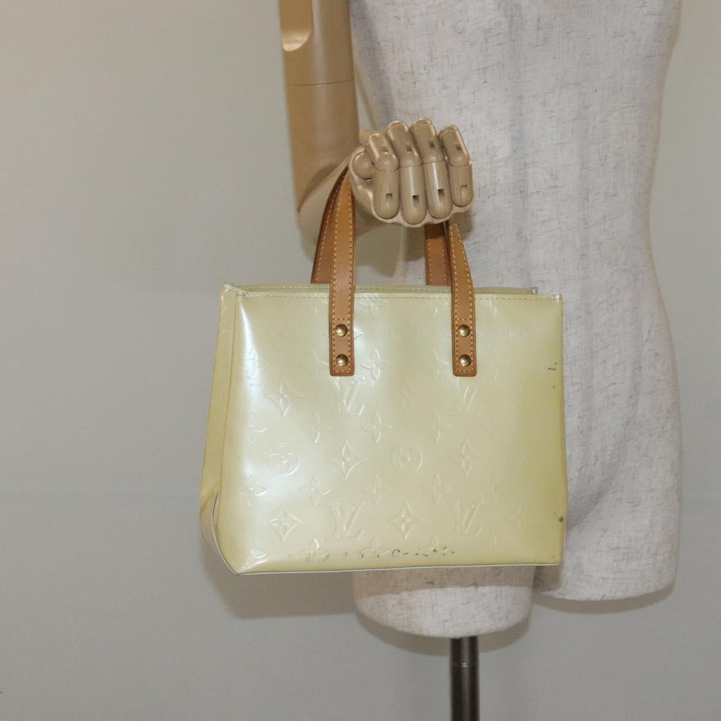 Louis Vuitton Reade Handbag Monogram Vernis Beige Patent_Leather Bag (Pre-Owned)