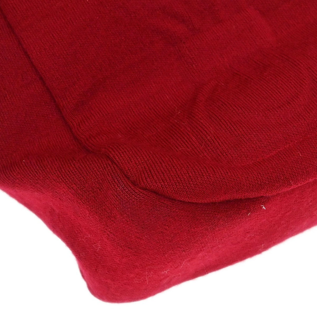 Chanel Vintage Chain Shoulder Bag Cotton Red Cotton Shoulder Bag Bag (Pre-Owned)