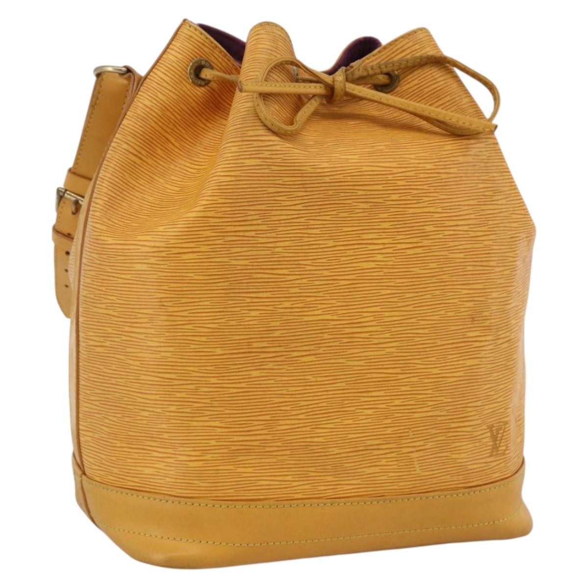 Louis Vuitton Noe Handbag Epi Leather Yellow Leather Shoulder Bag Bag (Pre-Owned)