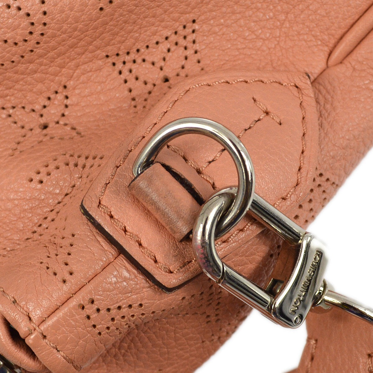 Louis Vuitton Selene Handbag Mahina Leather Pink Leather Shoulder Bag Bag (Pre-Owned)