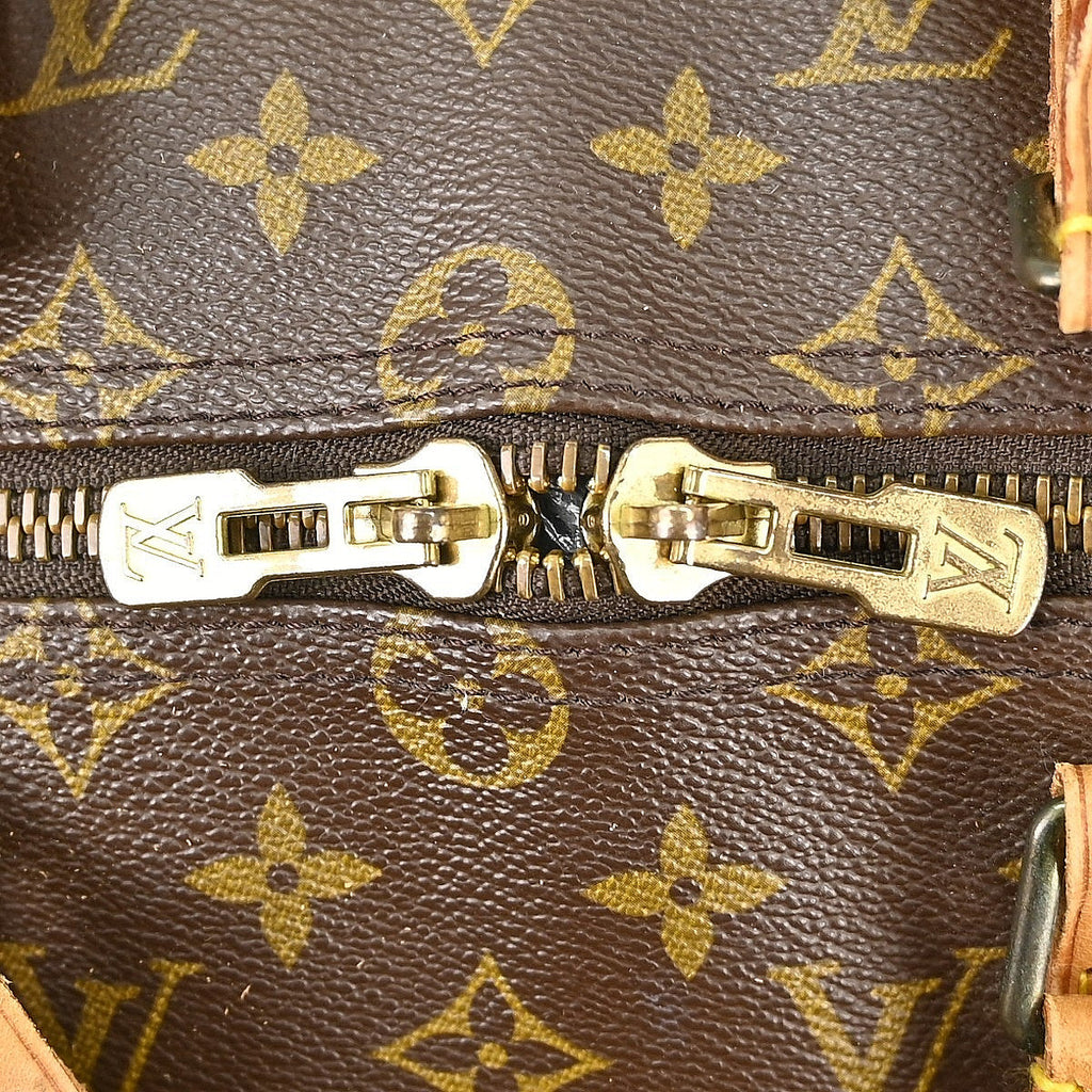Louis Vuitton Keepall Bag Monogram Canvas Brown Canvas Travel Bag Bag (Pre-Owned)