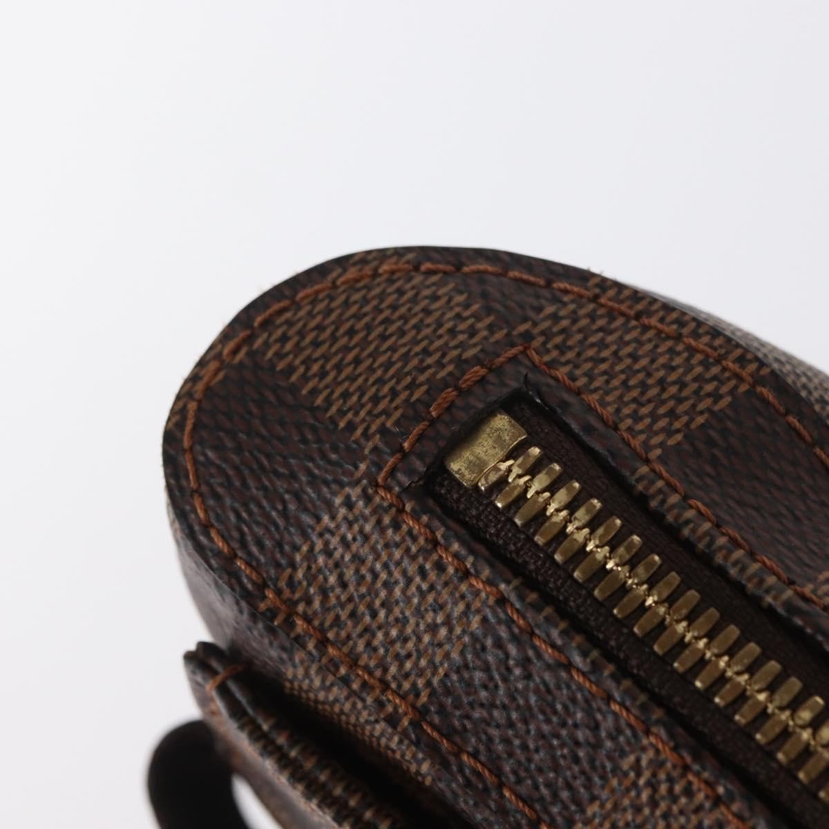 Louis Vuitton Geronimos Waist Bag Damier Brown Canvas Clutche & Pouche Bag (Pre-Owned)