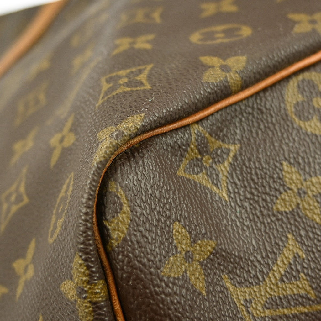 Louis Vuitton Keepall Bag Monogram Canvas Brown Canvas Travel Bag Bag (Pre-Owned)