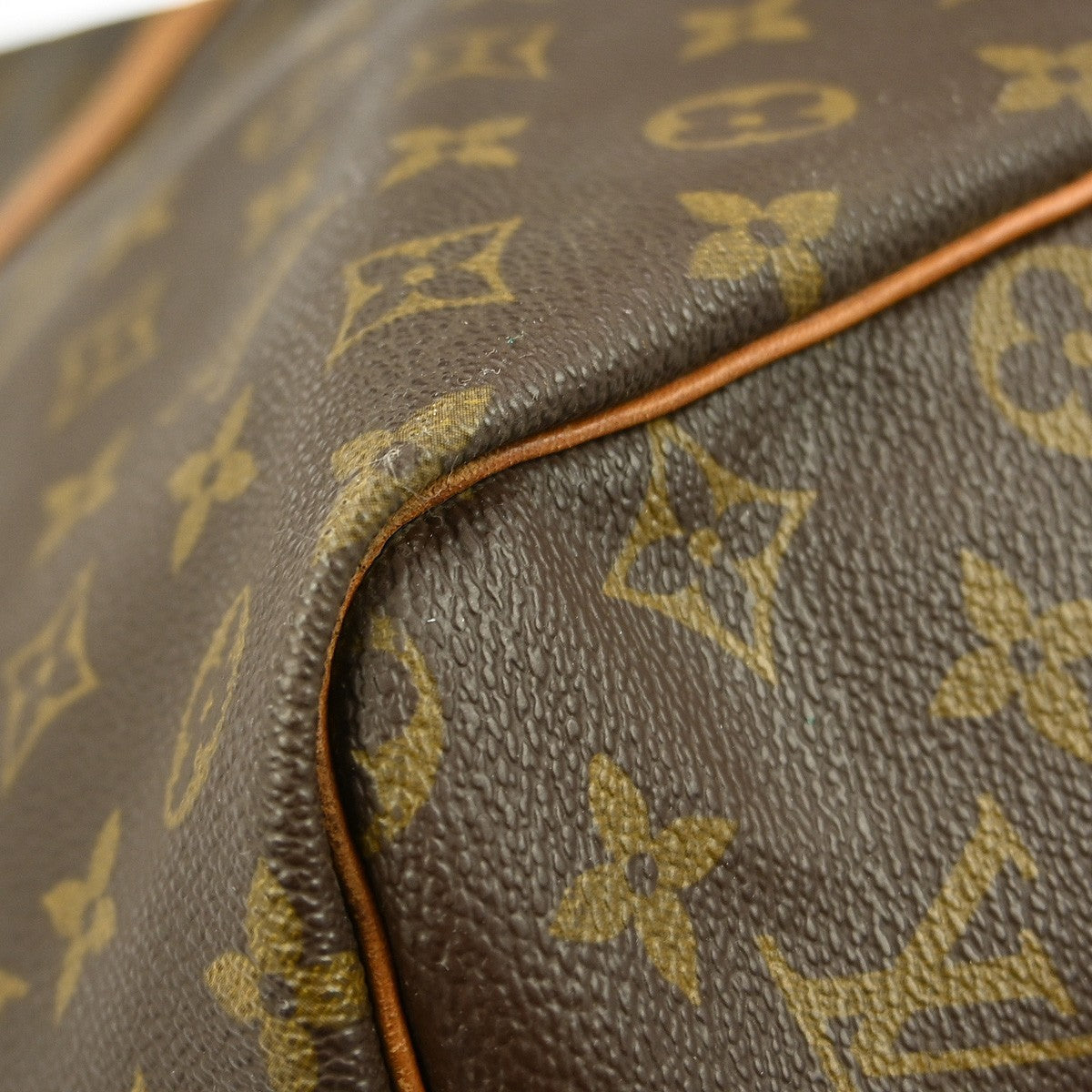 Louis Vuitton Keepall Bag Monogram Canvas Brown Canvas Travel Bag Bag (Pre-Owned)