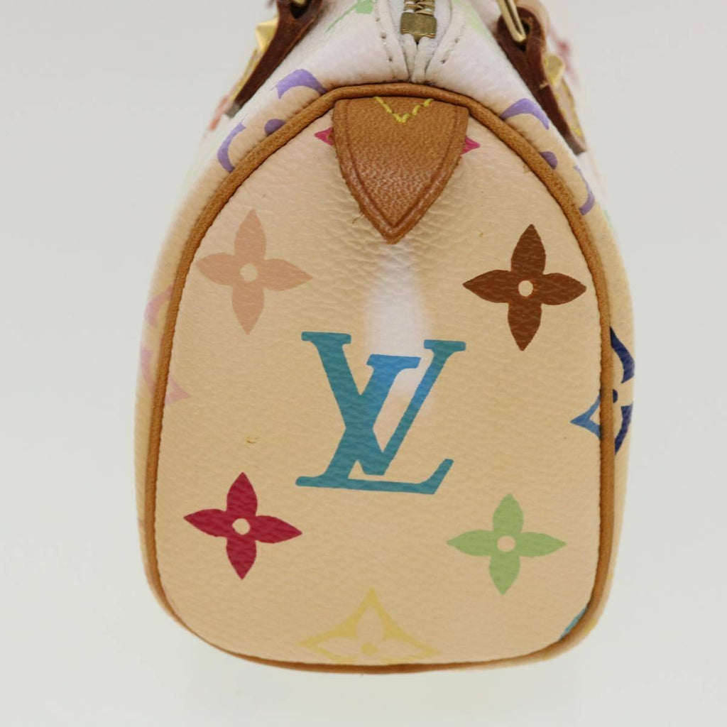 Louis Vuitton Speedy Mini Hl Handbag Monogram Multicolor White Canvas Bag (Pre-Owned)