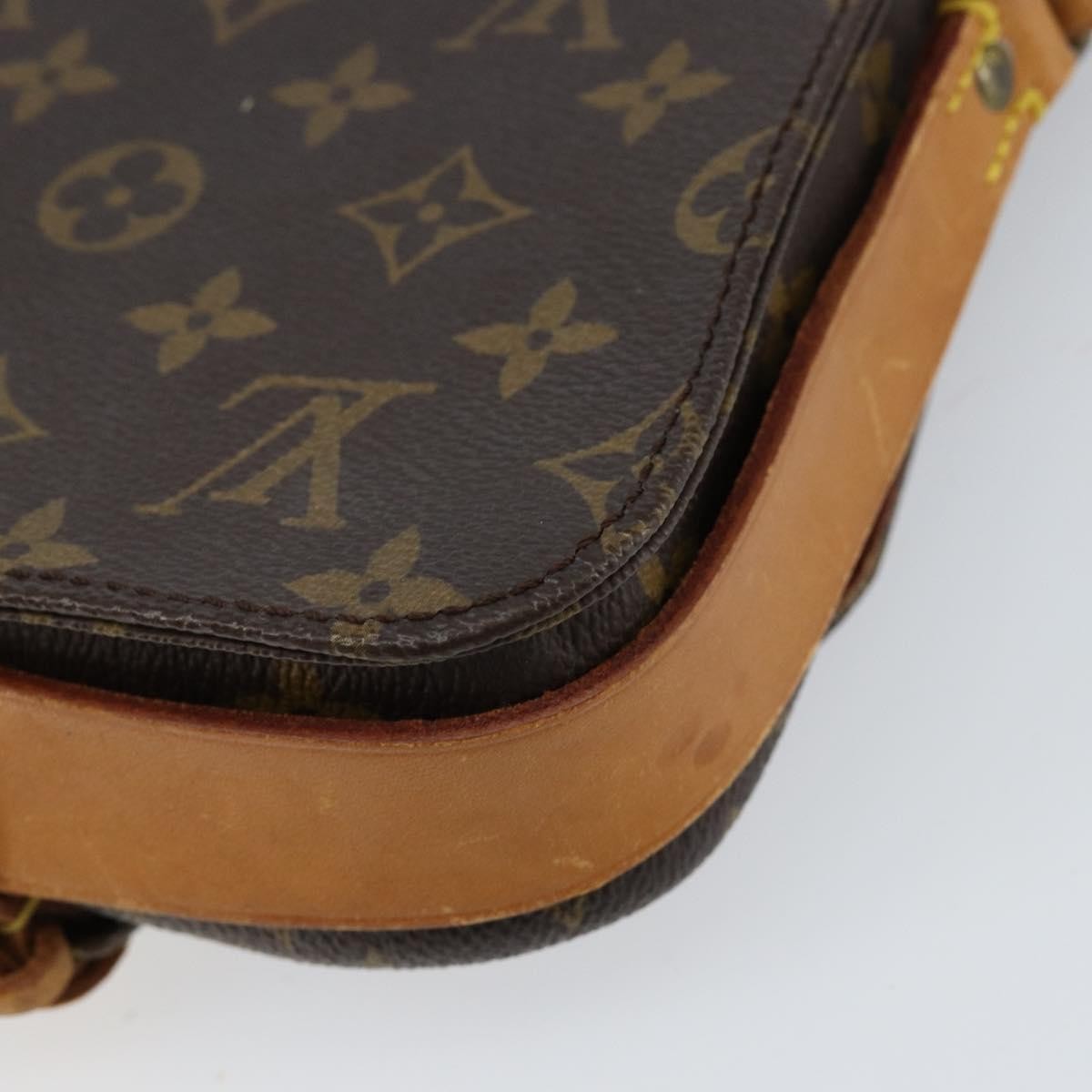 Louis Vuitton Cartouchiere Handbag Monogram Canvas Brown Canvas Shoulder Bag Bag (Pre-Owned)