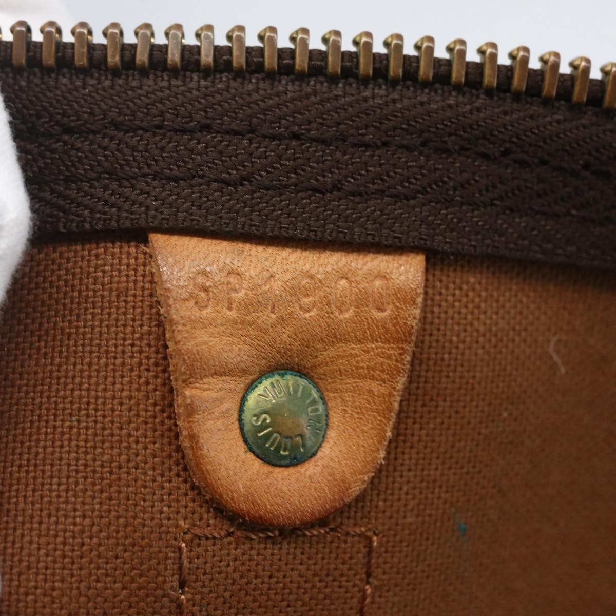 Louis Vuitton Keepall Bag Monogram Canvas Brown Canvas Travel Bag Bag (Pre-Owned)