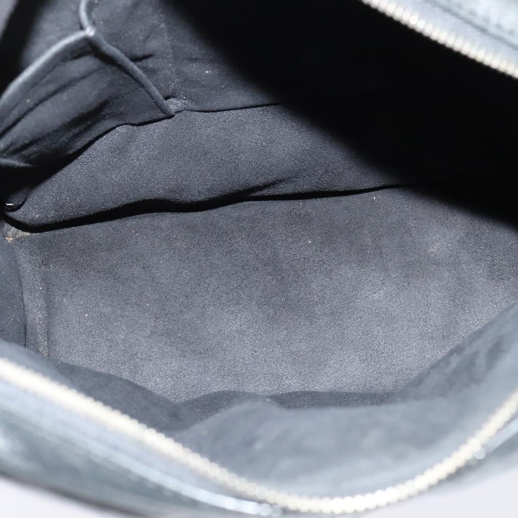 Louis Vuitton Clarkson Messenger Bag Monogram Shadow Leather Black Leather Bag (Pre-Owned)
