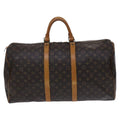 Louis Vuitton Keepall Bag Monogram Canvas Brown Canvas Travel Bag Bag (Pre-Owned)