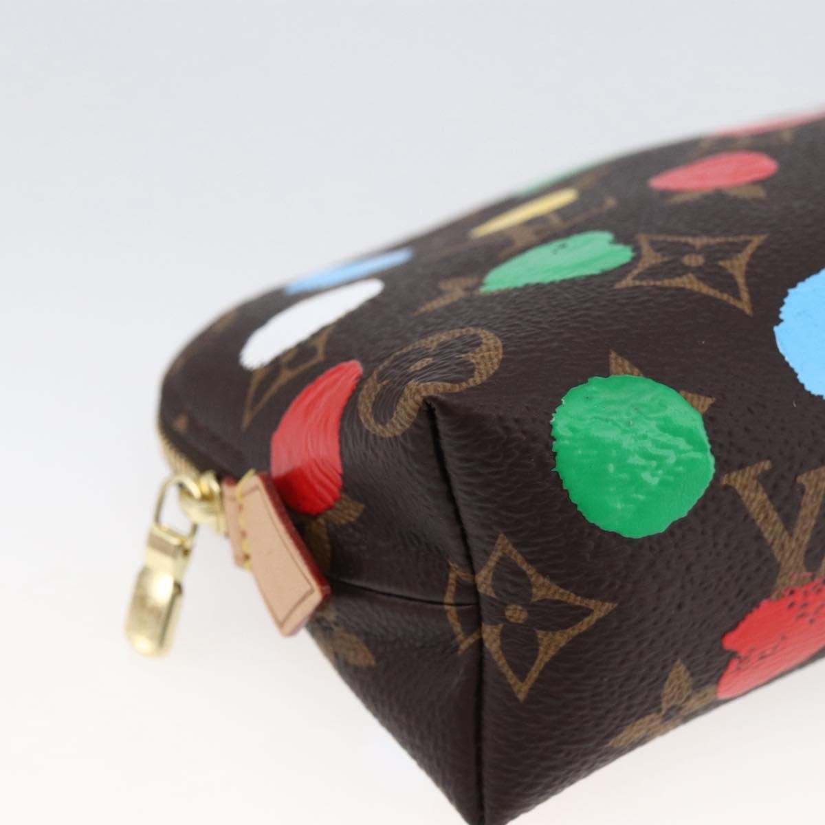 Louis Vuitton Cosmetic Pouch Yayoi Kusama Painted Dots Monogram Canvas Multicolour Canvas Clutche & Pouche Bag (Pre-Owned)