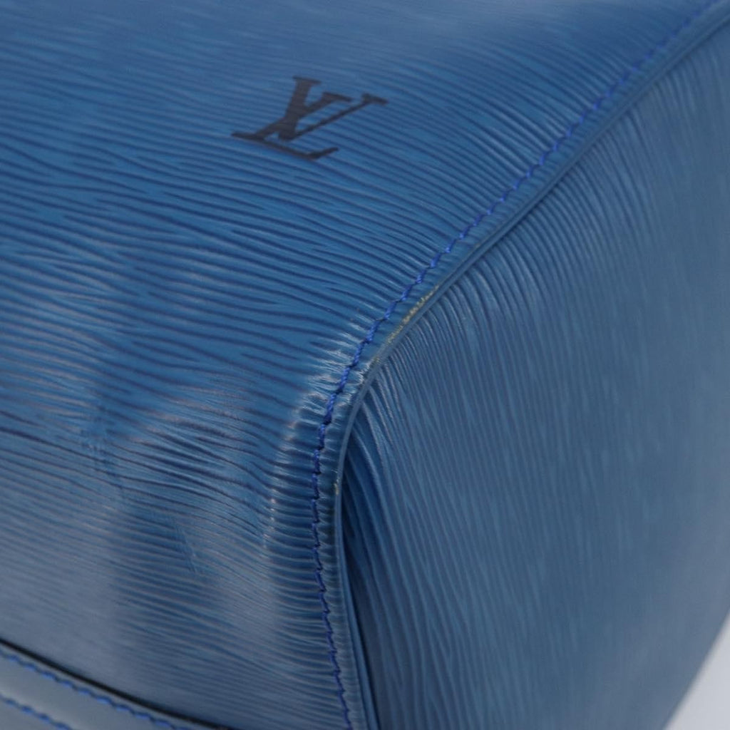 Louis Vuitton Speedy Handbag Epi Leather Blue Leather Handbag (Pre-Owned)
