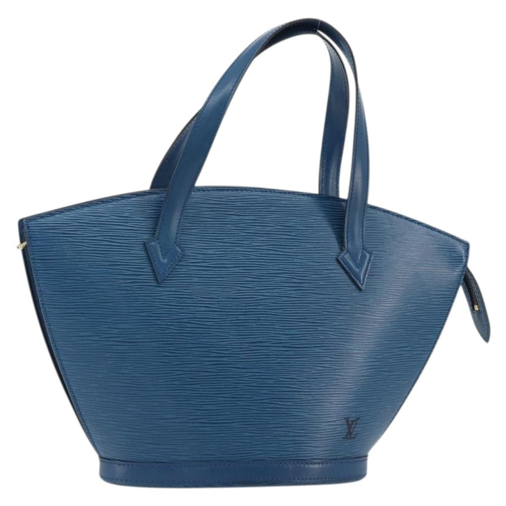 Louis Vuitton Saint Jacques Handbag Epi Leather Blue Leather Handbag (Pre-Owned)
