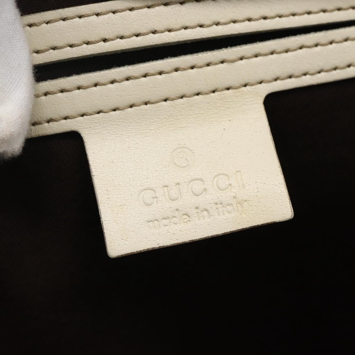 Gucci Plus Tote Gg Coated Canvas With Leather Beige Canvas Tote Bag Bag (Pre-Owned)