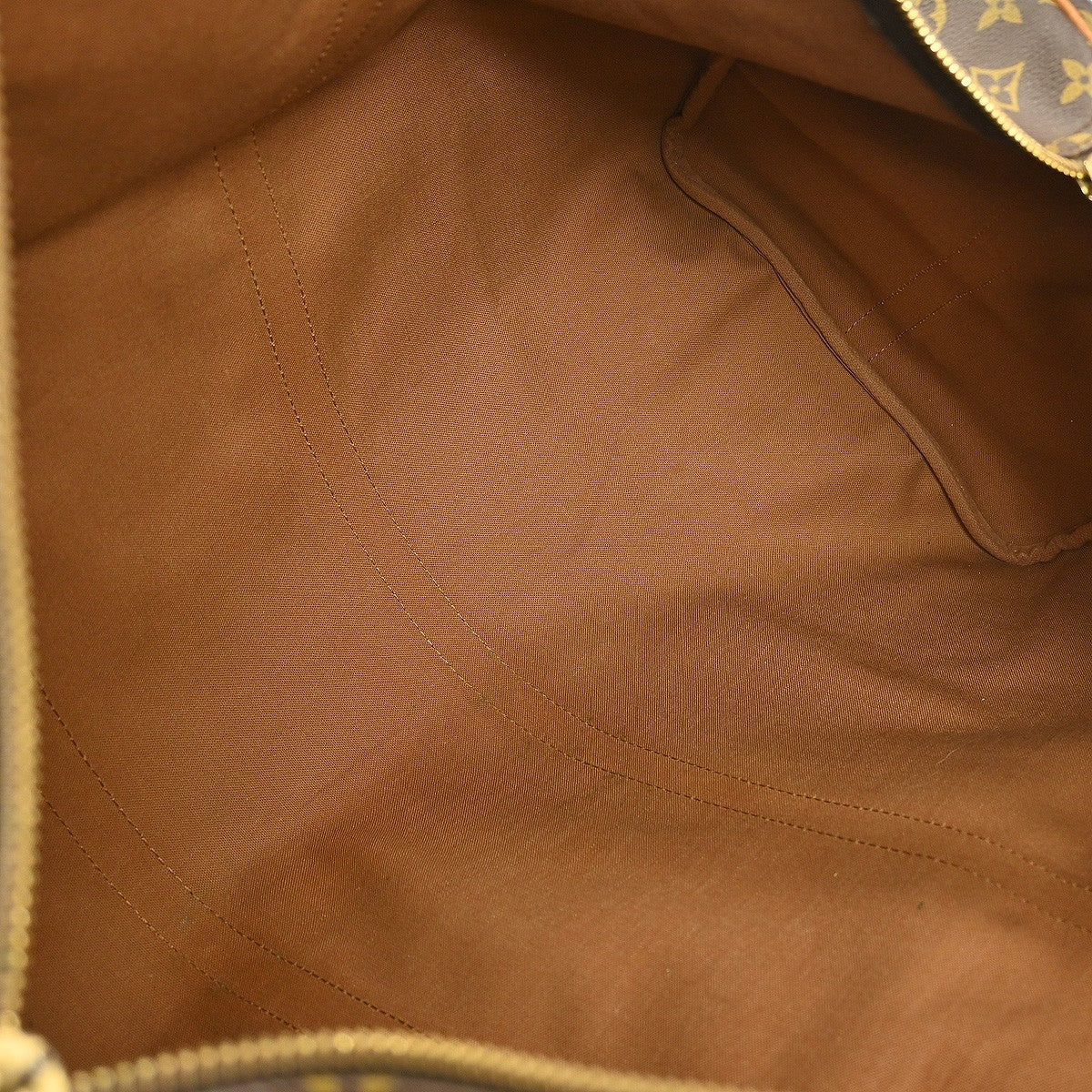Louis Vuitton Keepall Bandouliere Bag Monogram Canvas Brown Canvas Travel Bag Bag (Pre-Owned)