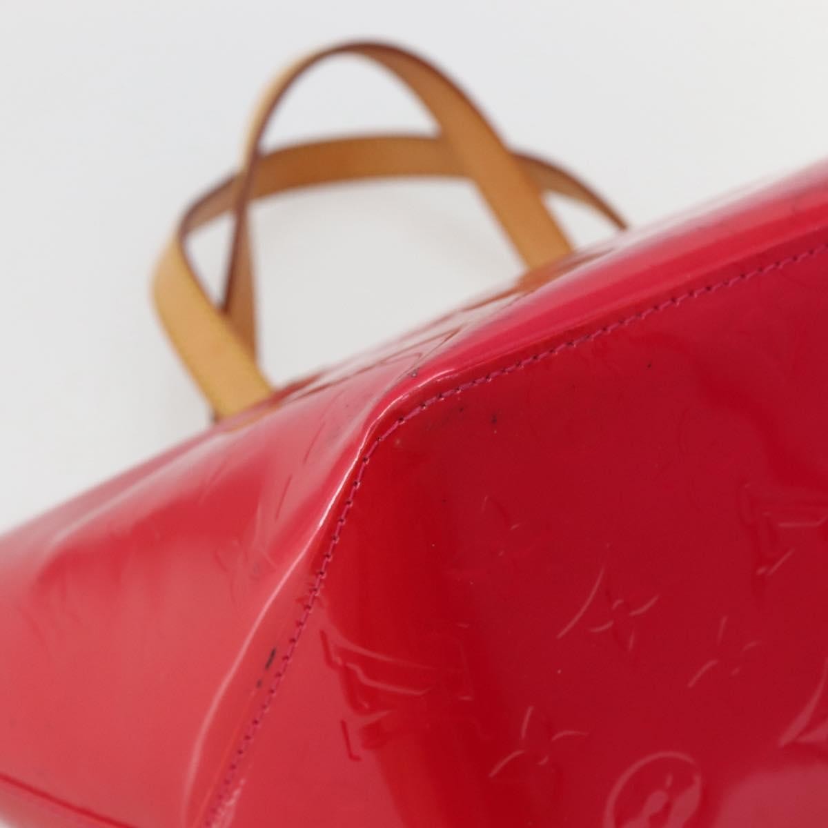 Louis Vuitton Bellevue Handbag Monogram Vernis Pink Patent_Leather Tote Bag Bag (Pre-Owned)