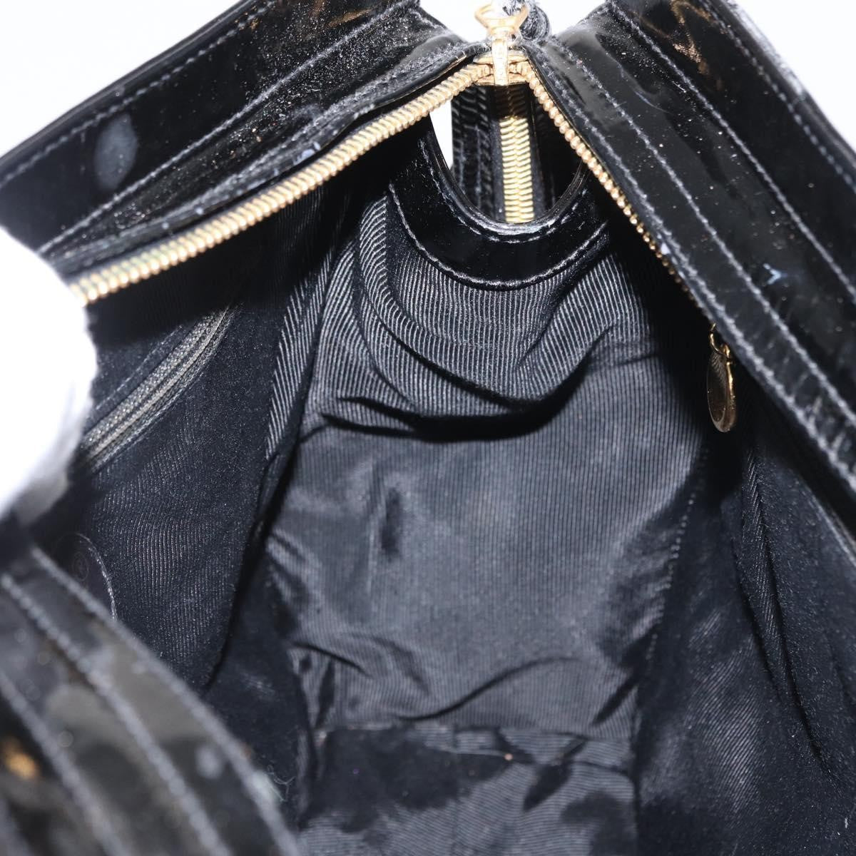 Chanel Vintage Timeless Chain Shoulder Bag Patent Black Patent_Leather Shoulder Bag Bag (Pre-Owned)