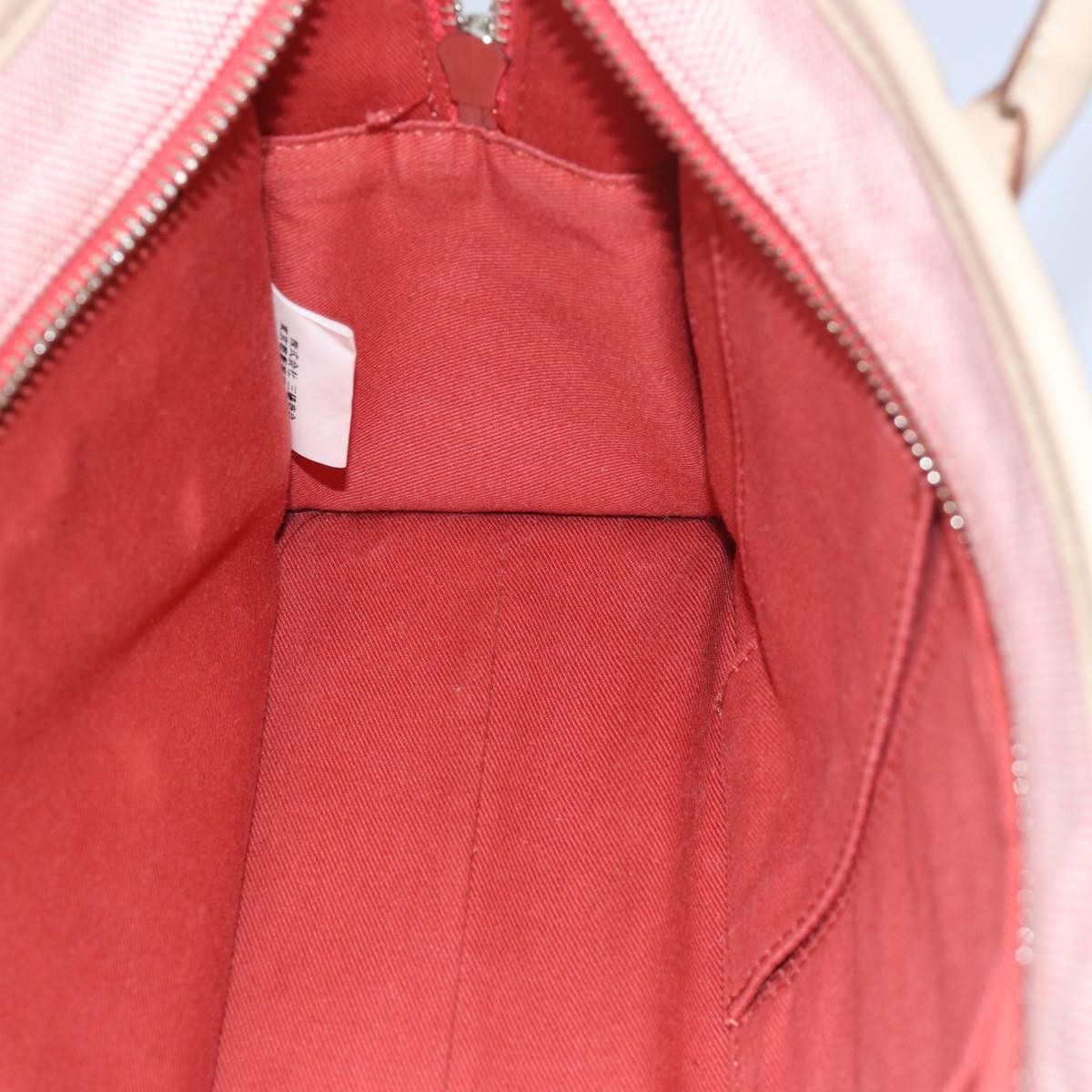 Burberry Blue Label Handbag Canvas Pink Canvas Handbag (Pre-Owned)
