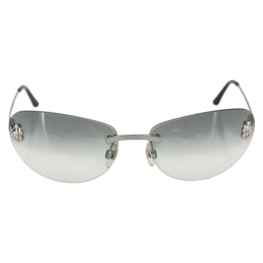Chanel Camélia Sunglasses Metal Black Metal Sunglasse Accessory (Pre-Owned)