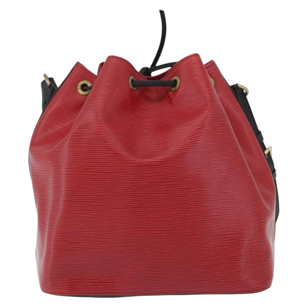 Louis Vuitton Bicolor Petit Noe Handbag Epi Leather Red Leather Shoulder Bag Bag (Pre-Owned)