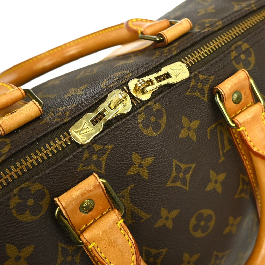 Louis Vuitton Keepall Bag Monogram Canvas Brown Canvas Travel Bag Bag (Pre-Owned)