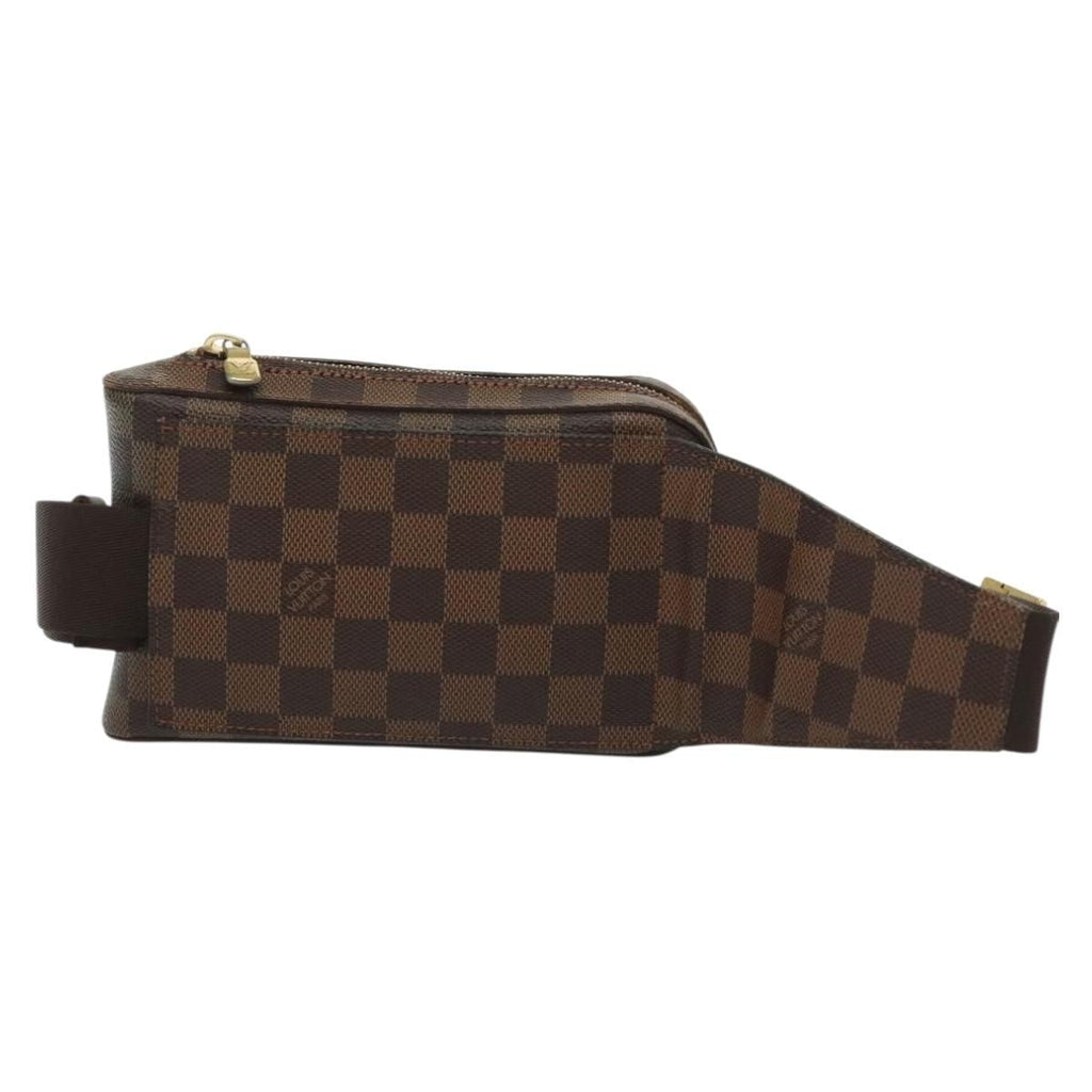 Louis Vuitton Geronimos Waist Bag Damier Brown Canvas Shoulder Bag Bag (Pre-Owned)