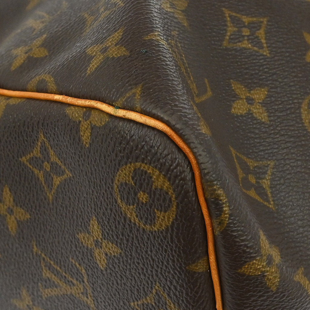 Louis Vuitton Keepall Bag Monogram Canvas Brown Canvas Travel Bag Bag (Pre-Owned)