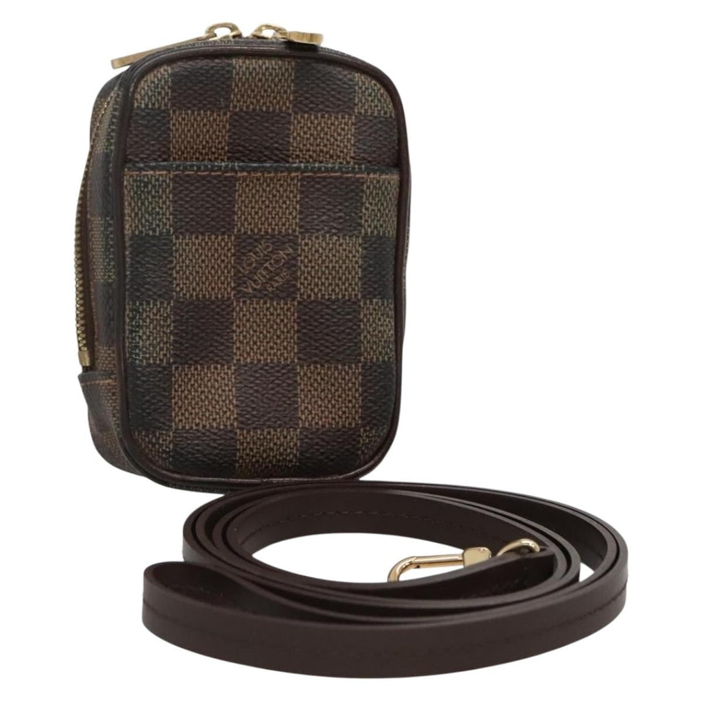 Louis Vuitton Etui Okapi Camera Case Damier Brown Canvas Bag (Pre-Owned)