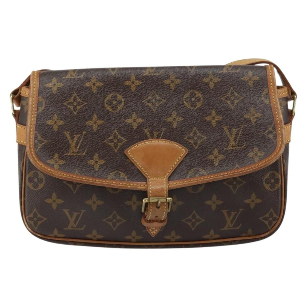 Louis Vuitton Sologne Handbag Monogram Canvas Brown Canvas Shoulder Bag Bag (Pre-Owned)