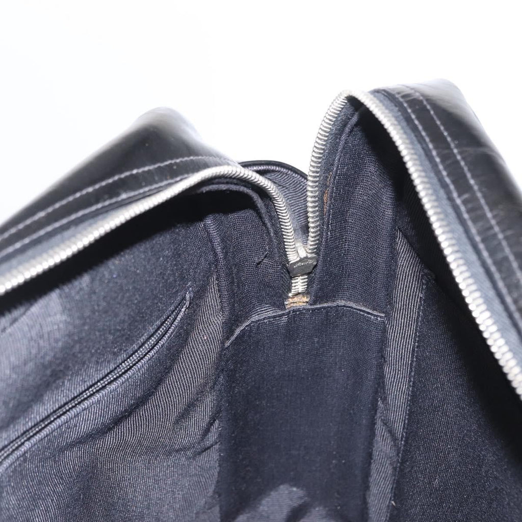 Chanel Vintage Shoulder Bag Enamel Black Patent_Leather Shoulder Bag Bag (Pre-Owned)