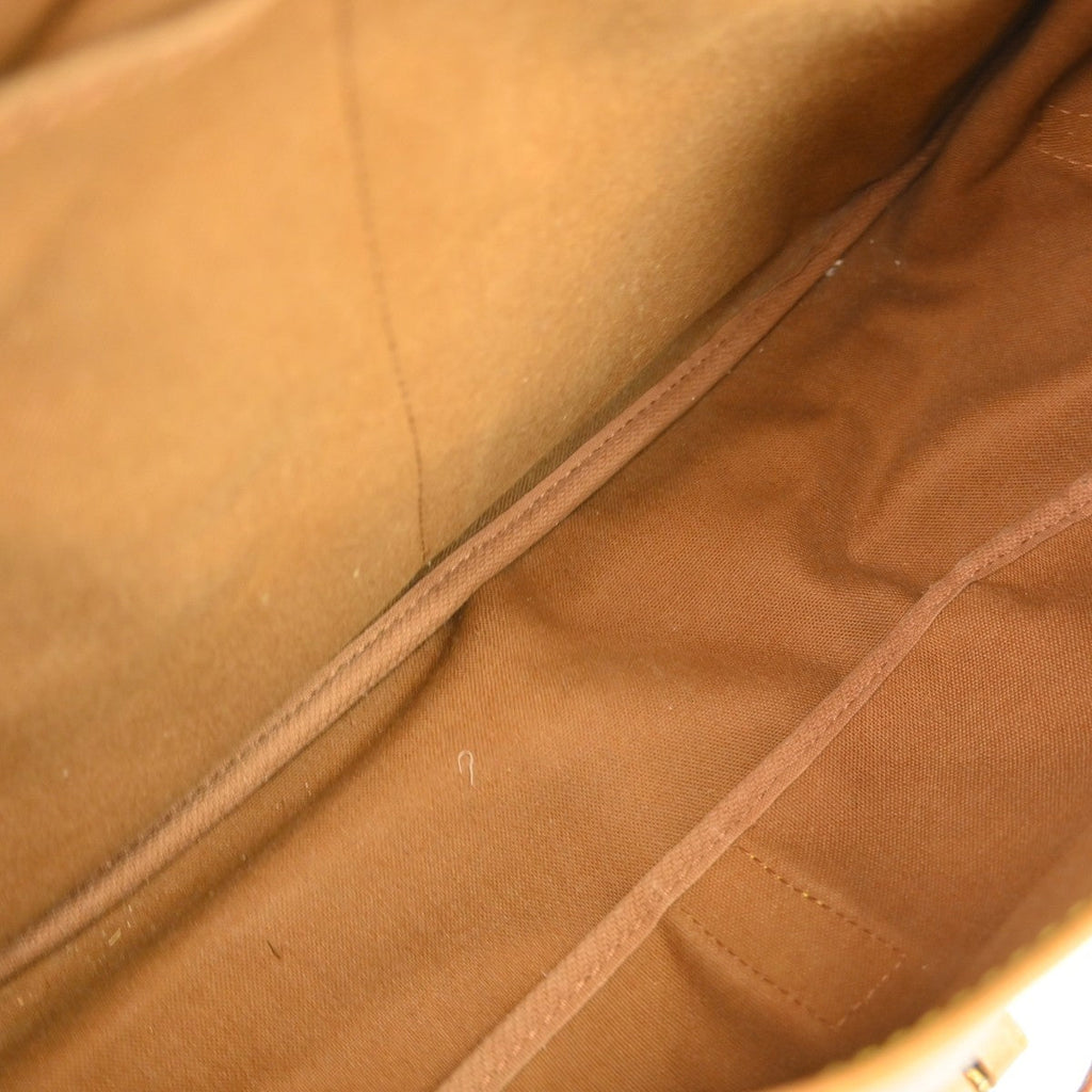 Louis Vuitton Saumur Handbag Monogram Canvas Brown Canvas Shoulder Bag Bag (Pre-Owned)
