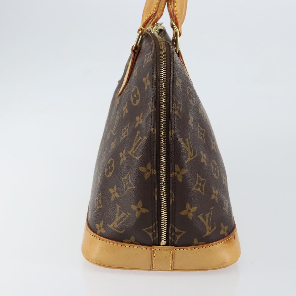 Louis Vuitton Alma Handbag Monogram Canvas Brown Canvas Handbag (Pre-Owned)