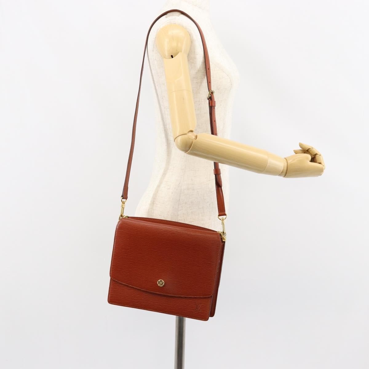 Louis Vuitton Grenelle Shoulder Bag Epi Leather Brown Leather Shoulder Bag Bag (Pre-Owned)