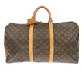 Louis Vuitton Keepall Bag Monogram Canvas Brown Canvas Travel Bag Bag (Pre-Owned)