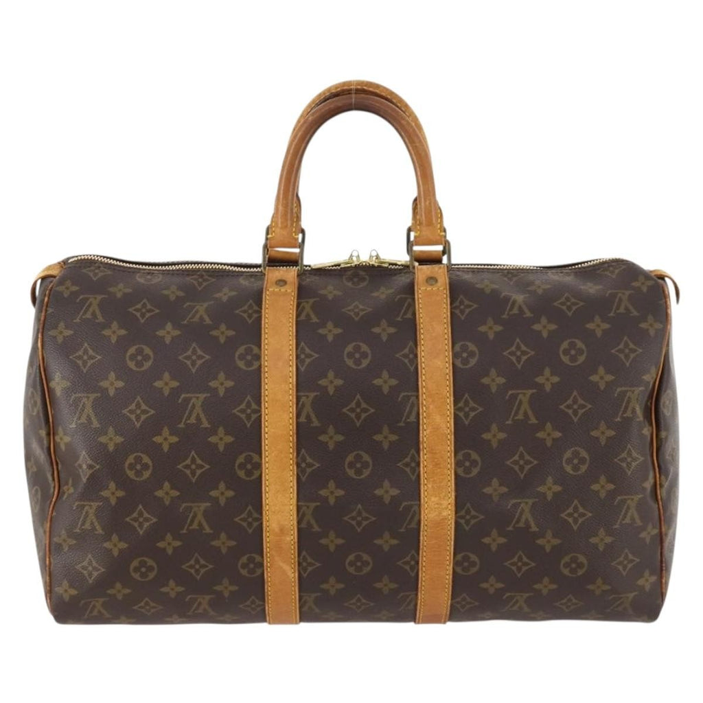 Louis Vuitton Keepall Bag Monogram Canvas Brown Canvas Travel Bag Bag (Pre-Owned)