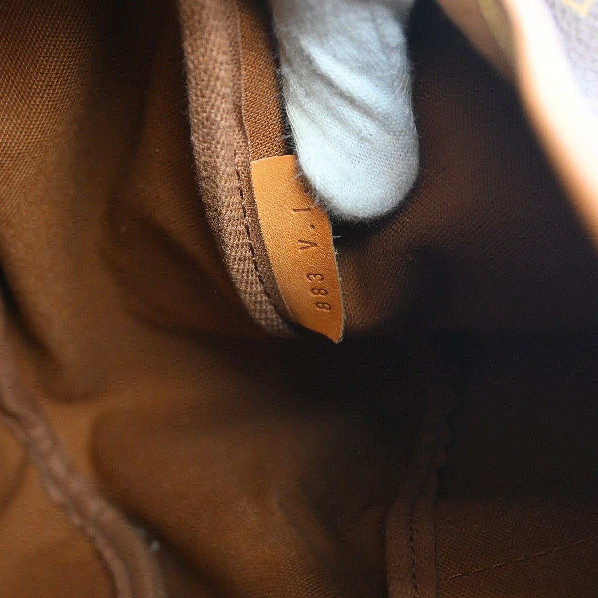 Louis Vuitton Saumur Handbag Monogram Canvas Brown Canvas Shoulder Bag Bag (Pre-Owned)