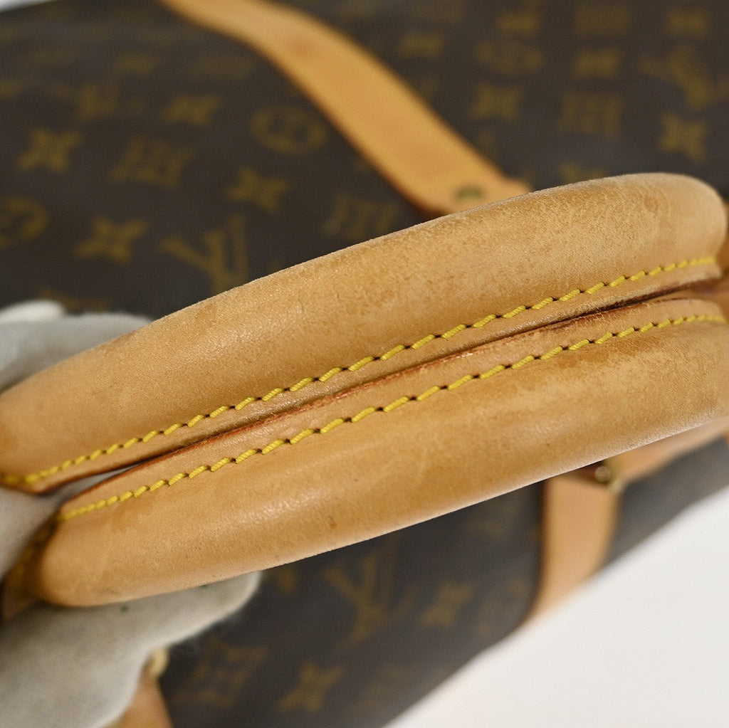 Louis Vuitton Keepall Bag Monogram Canvas Brown Canvas Travel Bag Bag (Pre-Owned)