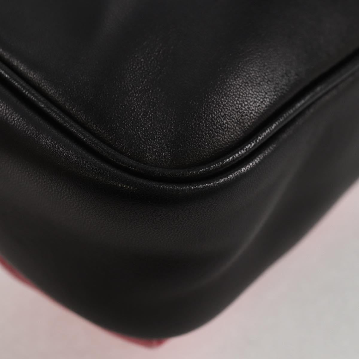 Prada Bow Camera Crossbody Bag Nappa Leather Black Leather Shoulder Bag Bag (Pre-Owned)