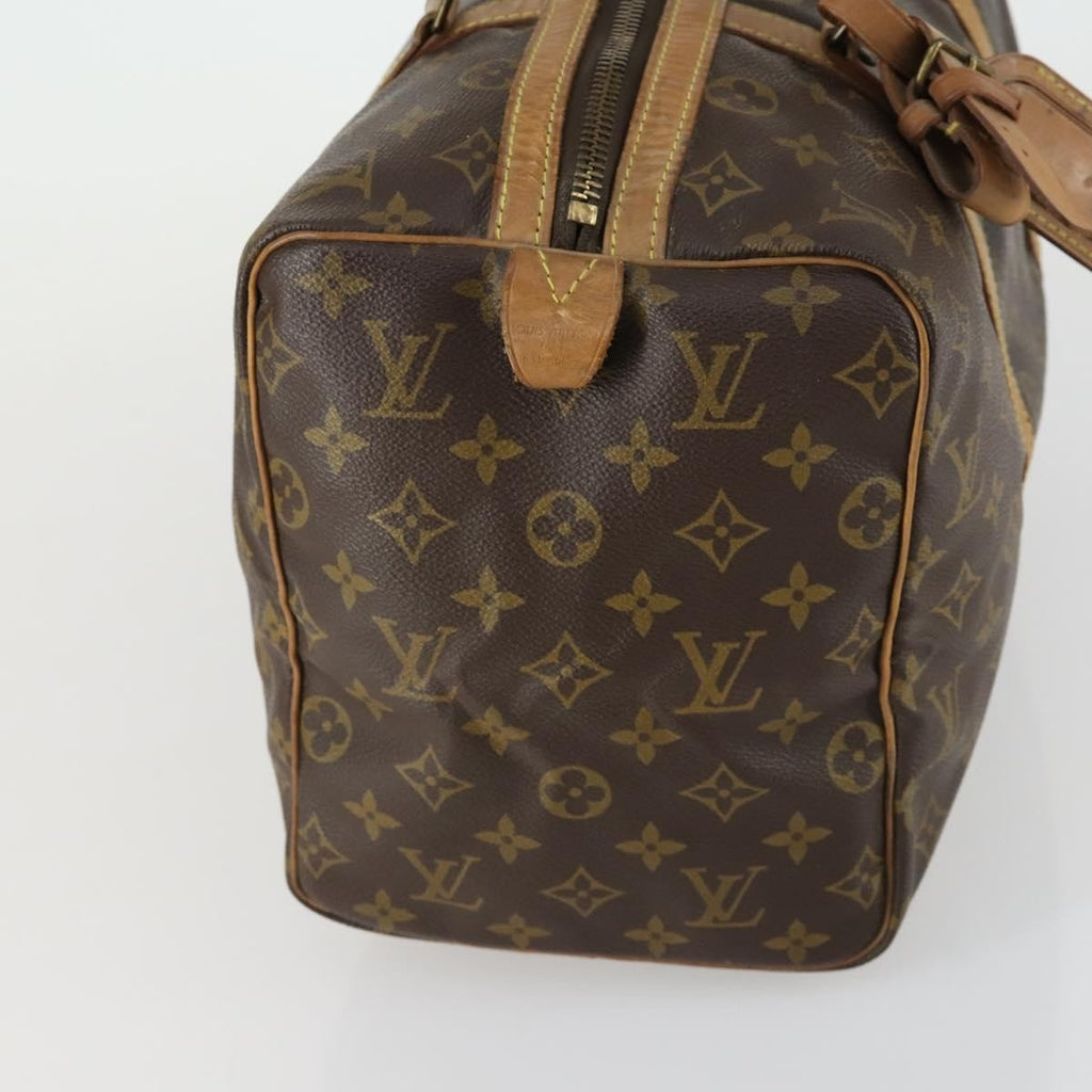 Louis Vuitton Sac Souple Handbag Monogram Canvas Brown Canvas Travel Bag Bag (Pre-Owned)