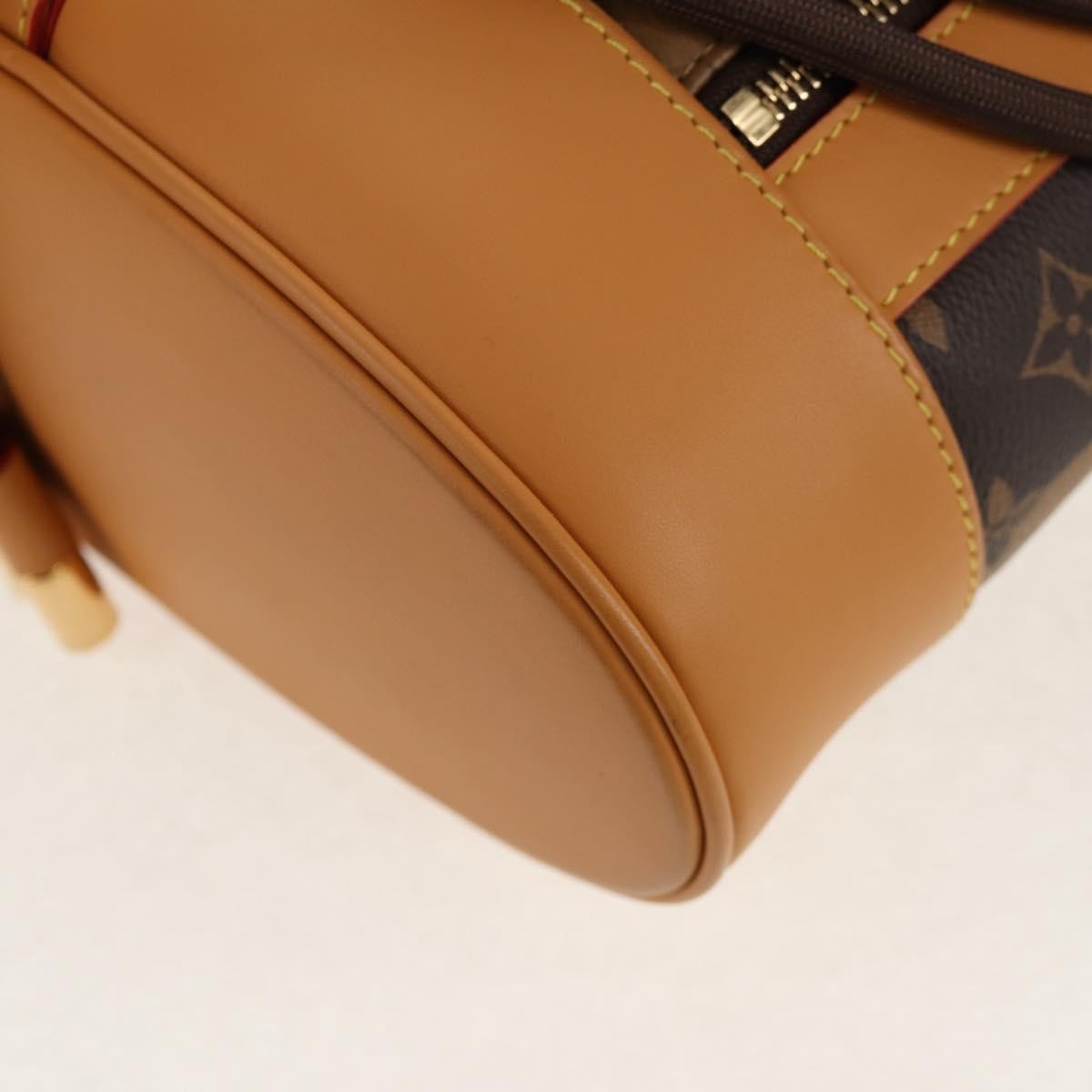 Louis Vuitton Nigo Randonnee Backpack Limited Edition Stripes Monogram Canvas Brown Canvas Shoulder Bag Bag (Pre-Owned)