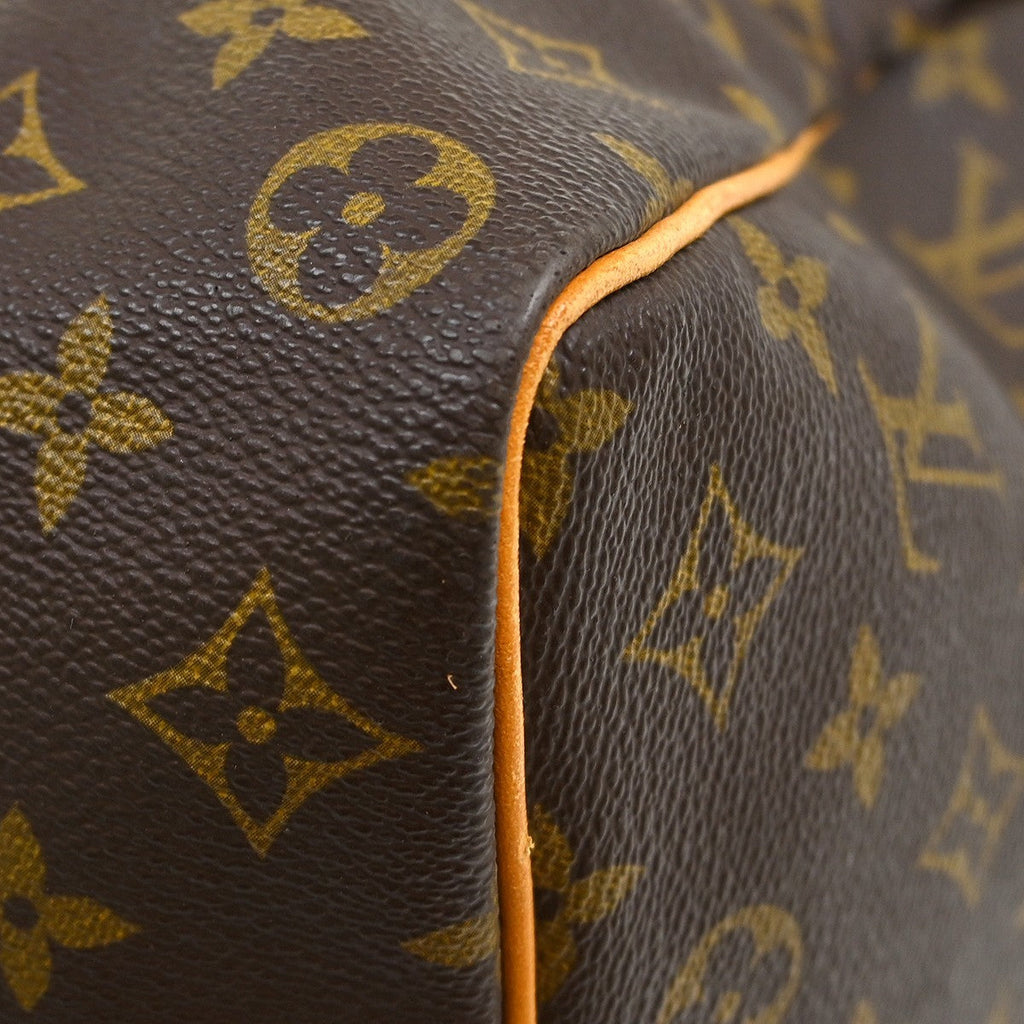 Louis Vuitton Keepall Bag Monogram Canvas Brown Canvas Travel Bag Bag (Pre-Owned)