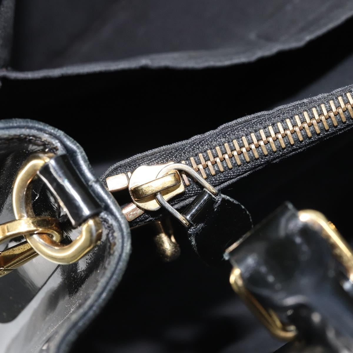 Louis Vuitton Montaigne Handbag Monogram Vernis Black Patent_Leather Handbag (Pre-Owned)