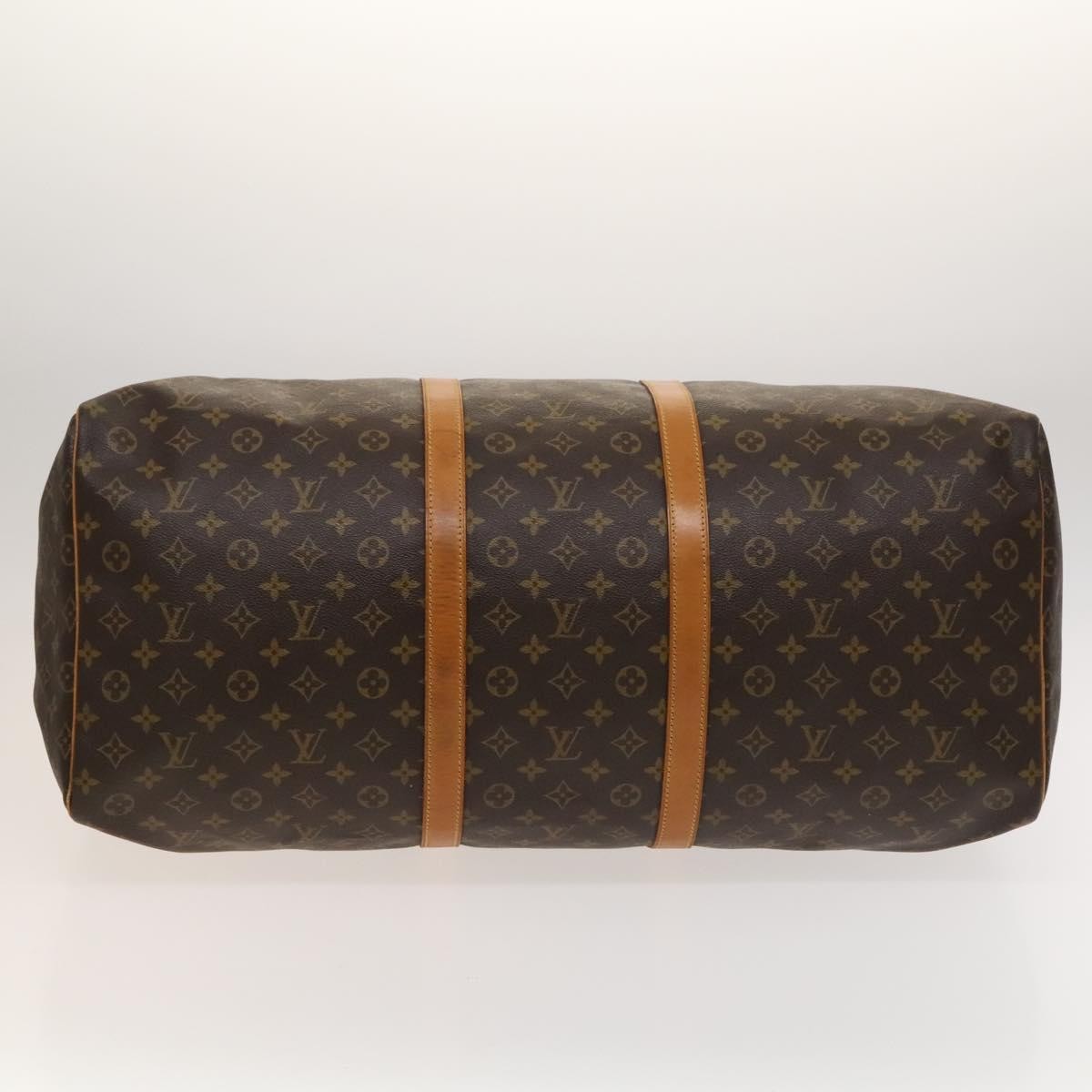 Louis Vuitton Keepall Bag Monogram Canvas Brown Canvas Travel Bag Bag (Pre-Owned)