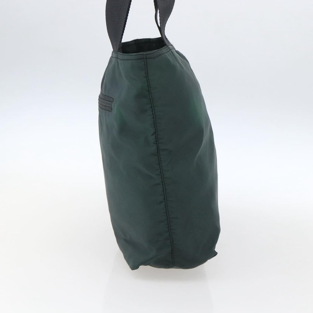 Prada Vintage Zip Tote Tessuto Green Nylon Tote Bag Bag (Pre-Owned)