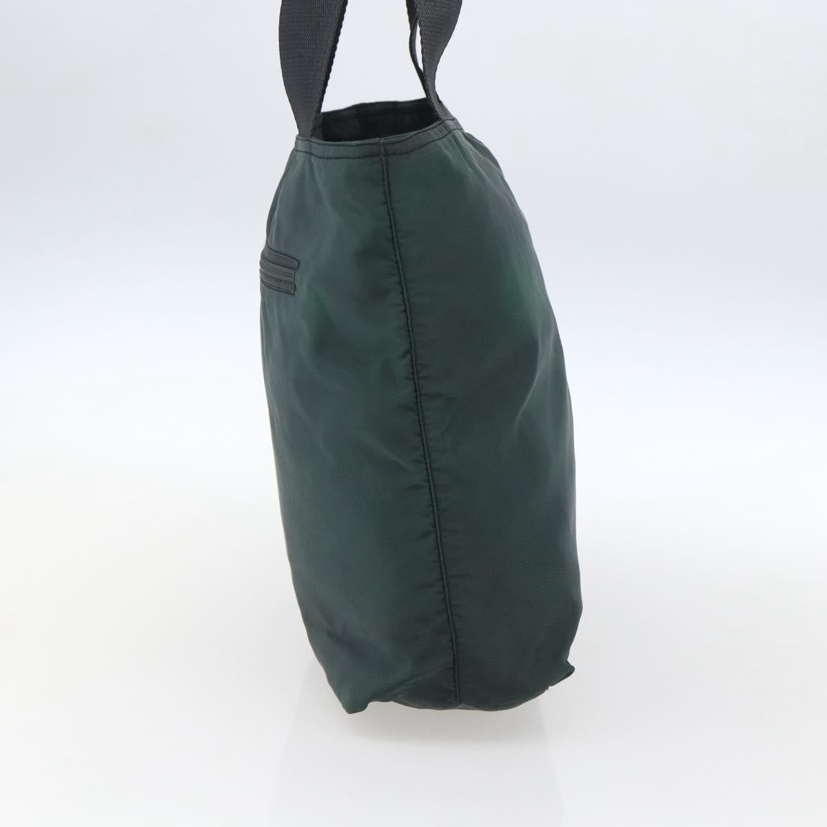 Prada Vintage Zip Tote Tessuto Green Nylon Tote Bag Bag (Pre-Owned)