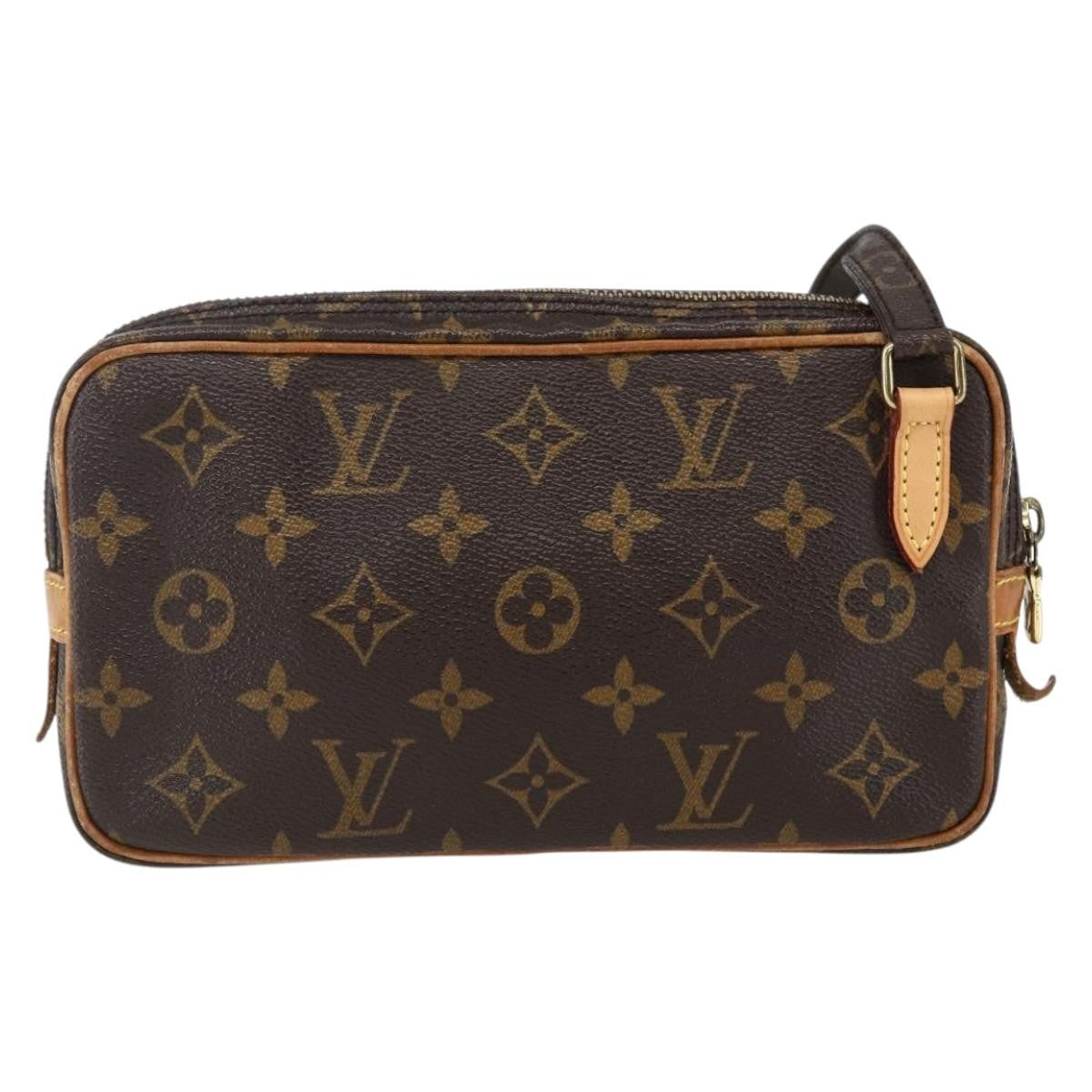 Louis Vuitton Pochette Marly Bandouliere Bag Monogram Canvas Brown Canvas Shoulder Bag Bag (Pre-Owned)