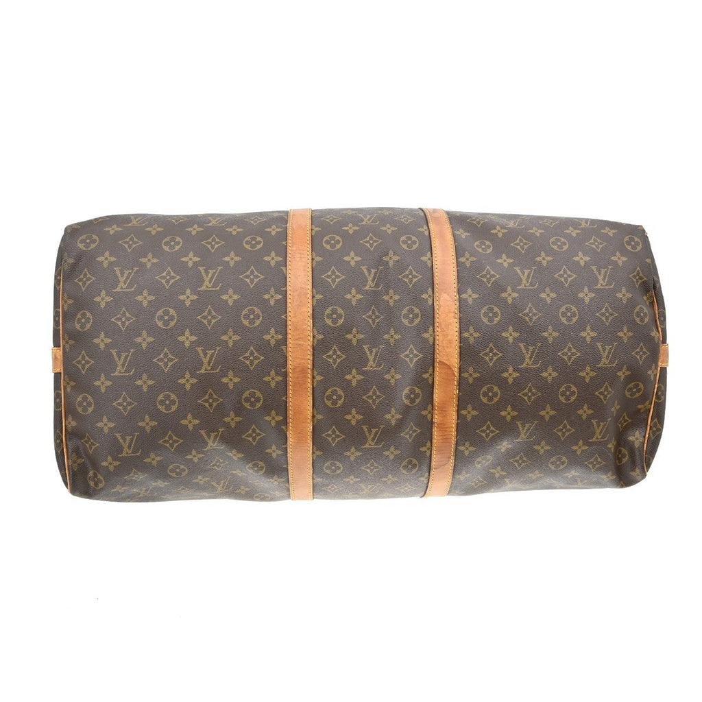 Louis Vuitton Keepall Bandouliere Bag Monogram Canvas Brown Canvas Travel Bag Bag (Pre-Owned)
